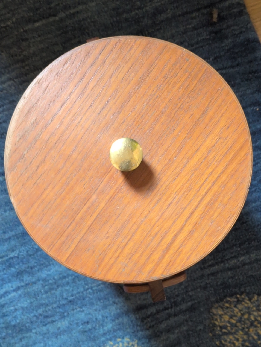 Mid Century vintage teak wood ice bucket